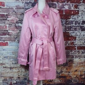 Joan Rivers Polished Cotton Trench Coat